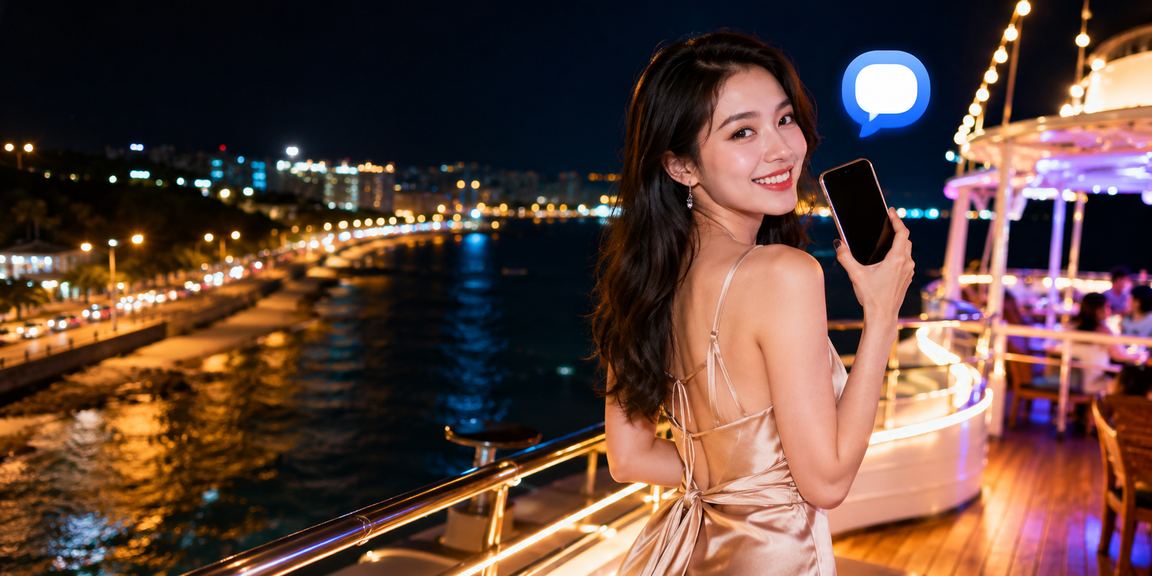 Người dùng tra cứu kèo cược trên điện thoại tại bãi biển Phan Thiết